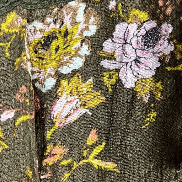 Eyeshadow Blouse Brown with Floral Print Sz: M - Picture 5 of 16